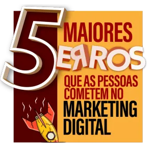 Capa do e-book Os 5 maiores erros do Marketing Digital